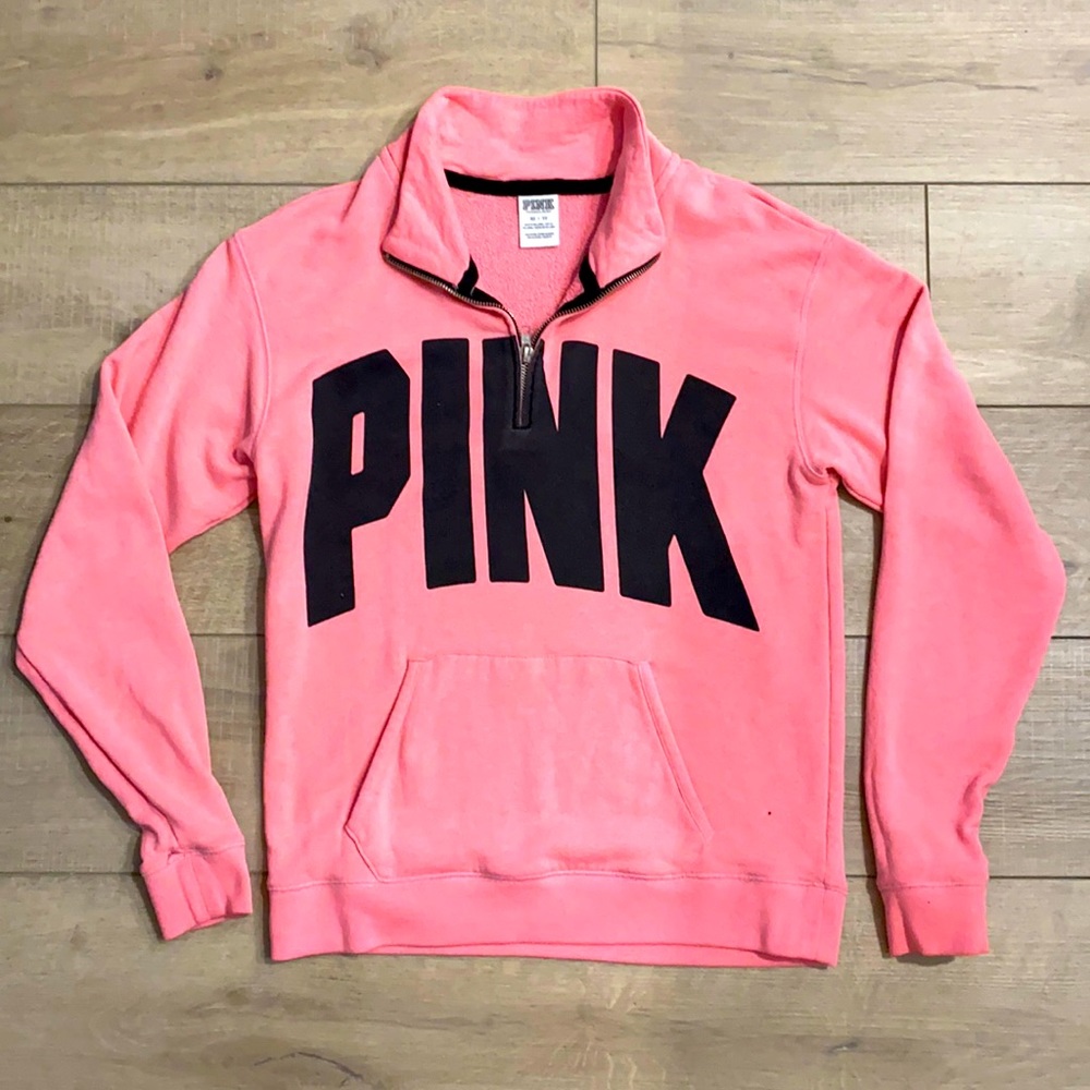 Women’s Victoria’s Secret quarter zip XS sweatshirt. PINK Brand.